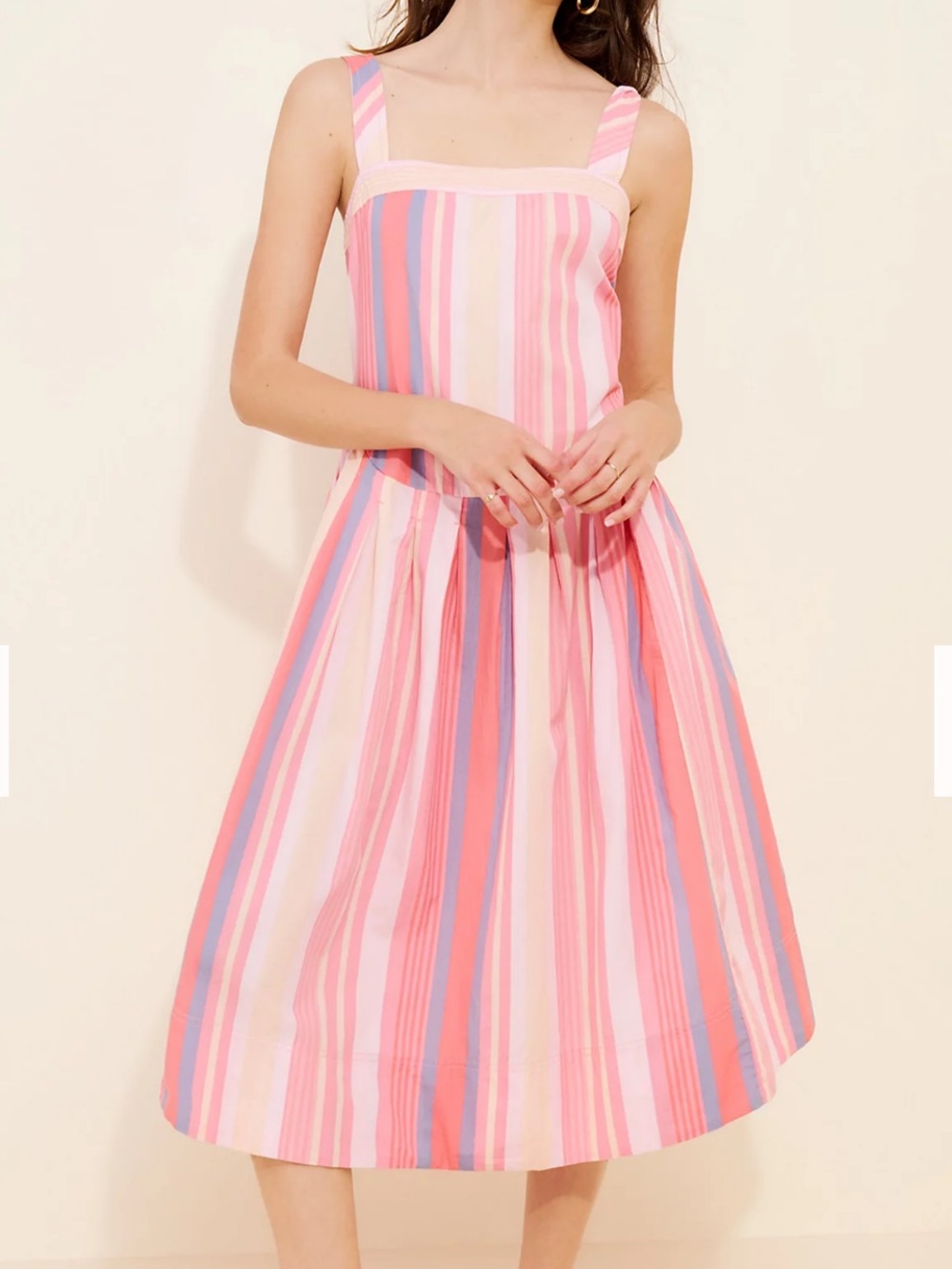 Free People Primavera Stripe Midi Dress
